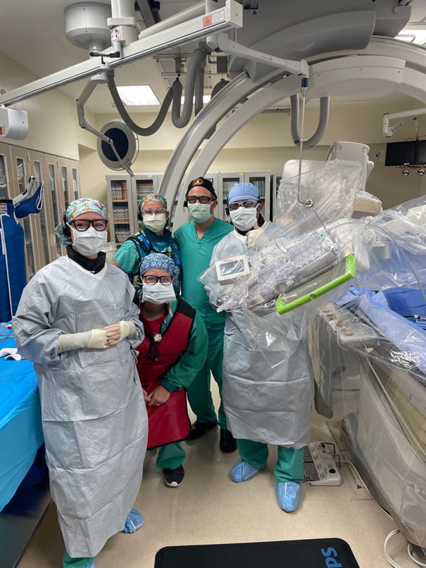 Neurovascular procedure team